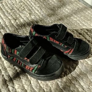 Vans toddler size 8.5 leather shoes